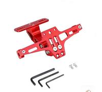 cornice targa Supporto per supporto targa moto universale(Red)