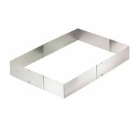 Cornice Torte Regolabile Rettangolare Acciaio Inox Eva | Anello Torta