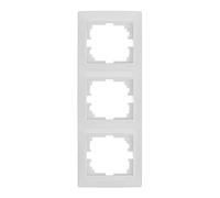 Cornice verticale bianca per 3 elementi, 81 x 225 x 10 mm, serie Europa ERP63U. Ideale per esporre le tue foto o ricordi preferiti in modo elegante e contemporaneo.