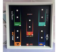 Cornice Vetrina Display adatta per i TOP 5 modelli Lego Formula1 SpeedChampions