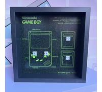 Cornice Vetrina Display Case adatta per Lego GameBoy 72046 - Green Version
