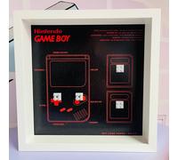 Cornice Vetrina Display Case adatta per Lego GameBoy 72046 - Red Version