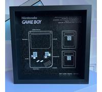 Cornice Vetrina Display Case adatta per Lego GameBoy 72046 - White Version