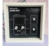 Cornice Vetrina Display Case adatta per Lego GameBoy 72046 - White Version