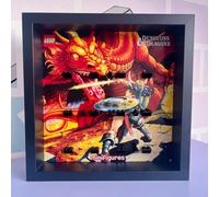 Cornice Vetrina Display Case adatta per Lego Minifigures Dungeons & Dragon 71047