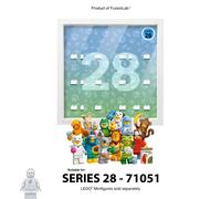 Cornice Vetrina Display Case adatta per Lego Minifigures Series 28 71051