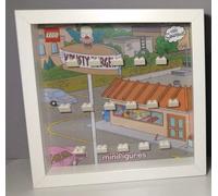 Cornice Vetrina Display Case adatta per Lego Minifigures Simspon Serie 1 71005