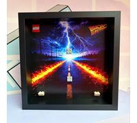 Cornice Vetrina Display Case adatta per Lego SpeedChampions DeLorean DMC 77256