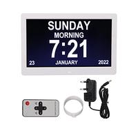 Cornice Video Digitale da 10 Pollici, Cornice Digitale per Foto 1024x600 Sveglia LCD, Telecomando per Cornice Intelligente 100-240 V per la Casa