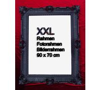 Cornici 90x70 Nero Antico Barocco Rococo Repro Cornice Wanddeko Foto