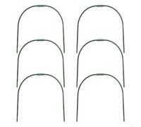 Cornici ad arco in plastica riutilizzabili per protezione antigelo e | Splicable Garden Hoops Row Cover Supporti per Verdure per Mini Serra Tunnel Kit 6 Pack
