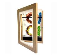 Cornici Artistiche For Bambini Cornice Magnetica Anteriore Aperta E Modificabile For For La Visualizzazione Di Immagini Dipinti Disegni Fotografici Un'Esperienza Visiva Squisita(Wood Frame,A4 21X30cm)