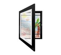 Cornici Artistiche For Bambini Cornice Magnetica Anteriore Aperta Modificabile For Bambini For Poster Foto Disegni Dipinti Immagini Display Decorazioni For La Casa Condividi facile(Black Frame)