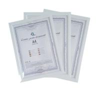 Cornici bianche , Set 3 pezzi, Porta foto, Porta laurea, Porta dottorato, Espositore diplomi, Cornice elegante, Decorazione ufficio, Arredo studio, Portadocumenti, Formato A4, Cornice da parete.