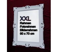 Cornici Bianco Repro Antico Barocco Rococo Cornice 90x70 Wanddeko Telaio