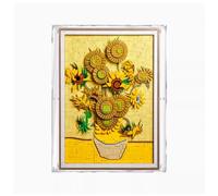 Cornici da parete in acrilico compatibili con Lego 31215 Girasole Capolavoro per raccogliere e proteggere espositori Trasparenti, Stoccaggio robusto 45 x 4,8 x 59,9 cm (modello non incluso)