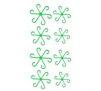 Cornici di supporto riutilizzabili per steli da giardino, 8 pezzi, in plastica, per un uso ripetuto affidabile nelle attività di addestramento delle piante (verde)
