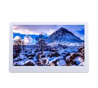 Cornici Digitali 10.1 Pollici Cornice Digitale Full HD Immagine LED Media Album Film Riproduci con Telecomando Monitor Portatile Cornici Elettroniche (Colore: Bianco, Dimensioni: 10,1 Pollic