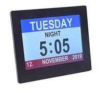 Cornici digitali da 8 pollici ad alta definizione con orologio/calendario/data, modalità di visualizzazione multiple, numeri grandi con display chiaro Regalo decorativo