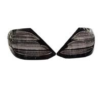 Cornici fari auto Fanale posteriore paraurti posteriore adatto per Mercedes-Benz Classe E W213 2016-2020, luci di stop, indicatori di direzione, luci di parcheggio Tappi Faro(Black Grey 1 Pair)