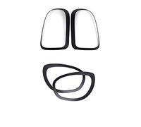 Cornici Fari Auto per Mini per Cooper per Uno per JCW F60 per Countryman 2018-2020 Auto Faro Coda Lampade Cornice Anello Coperture Sopracciglio Faro Auto (Color : Set (4pcs))