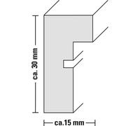 Cornici in legno ""Copenaghen"", bianco, 25x55 cm (3 foto)