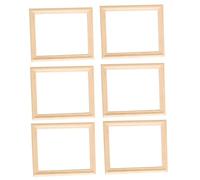 Cornici in miniatura 6 pezzi Cornici in legno per casa delle bambole scala 1/12 Non finite Fai da te Rettangolo miniatura per la stanza della scuola materna Puntelli per foto GIOCATTOLI E GIOC