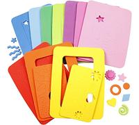 Cornici in schiuma EVA, dimensioni esterne 13x18 cm, dimensioni interne 7,7x12,8 cm, 10asstd