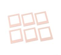 Cornici magnetiche per foto Instax Square Film, materiale acrilico con magnete sicuro per visualizzare foto su varie superfici metalliche, 6 cornici (colore trasparente)