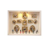 Cornici Mini Museo, Scatola Fai Da Te con Silhouette Mini Museo, Cornice Portafoto con Luce, Kit per Cornici da Esposizione Foto, Cornice in Miniatura, Festeggia I Tuoi Ricordi con Stile