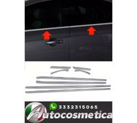 Cornici modanature finestrini inferiori acciaio cromo per Seat Leon 2005-2012