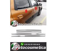 Cornici modanature finestrini inferiori acciaio opaco per Dacia Duster II 18-23