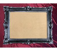 Cornici Nero Argento Antico Cornice Barocca Rococo Cornice 90x70 Wanddeko