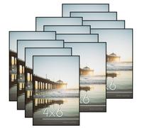 Cornici per foto Americanflat 4x6 nere, confezione da 12