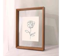 cornici per foto, Cornice doppia in acrilico galleggiante multicolore di diverse dimensioni(Walnut,A3 [29.7 * 42cm])