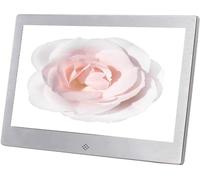 Cornici per foto digitali 10.1 "Cornice in metallo Cornice digitale Card Play Video 1024 * 600 Supporto SD, CD, SD, MMC