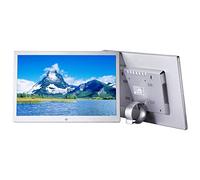 Cornici per foto digitali HD, risoluzione 1280 × 800, supporto per montaggio a parete, con telecomando/manuale utente/staffa/adattatore di alimentazione Regalo decorativo