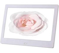 Cornici per foto digitali Spacmirrors Cornice per foto digitali widescreen HD LED da 10 pollici Lettore pubblicitario LCD 1024 * 600 (Bianco)