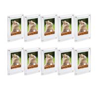 Cornici portafoto magnetiche acriliche double face confezione da 10 con bordi li
