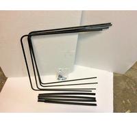 Cornici rasavetro serie 4 pezzi alluminio nero finestrino IVECO 50-79-109