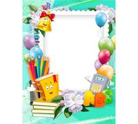 Cornici scolastiche - Set 5 PEZZI - personalizzati con la vostra foto 20 Cm x 15 CM stampati su vera carta fotografica chimica Fujicolor Supreme lucida perfetti per gruppi scolastici. (125)