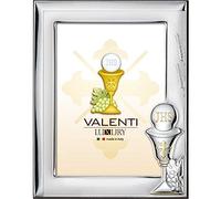 Cornici Valenti, Cornice Lucida Satinata Comunione Retro Legno, Cornice in Argento 925% Laminato, Cornice per Dimensione Foto: 9x13cm. novità in catalogo Ottobre 2015, referenza: 51050 3l