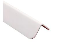 Corniere - Protezioni adesive in PVC, 90 cm, 3 pezzi, ideali per cucina e ingresso, proteggono le pareti dagli urti e dall'usura quotidiana (Sle 6, 25 x 25 mm)