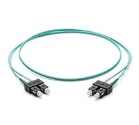 Corning Cavo patch in fibra ottica 2 x 2,0 mm - Multimode Duplex: SC PC Duplex su SC PC Duplex, 1 m (turchese) - OM3
