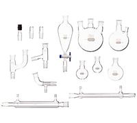 Corning - Kit chimico in vetro borosilicato con componenti conici standard 19/22, 2 tappi Pyrex