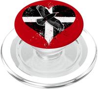 Cornish Chough Uccello e Bandiera Cornovaglia Inghilterra PopSockets PopGrip per MagSafe