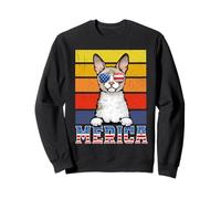 Cornish Rex Cat 4th of July Merica American Mericat Cats Felpa