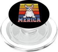 Cornish Rex Cat 4th Of July Merica American Mericat Cats PopSockets PopGrip per MagSafe