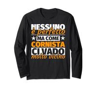 cornista Regalo Divertente - Nessuno è Perfetto ma Come Corn Maglia a Manica