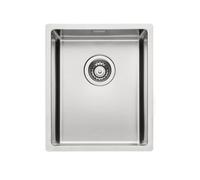 CORNO Basso 2 - Lavello da incasso in acciaio INOX con bordo piatto/a partire da 45 cm di larghezza armadio/lavello singolo